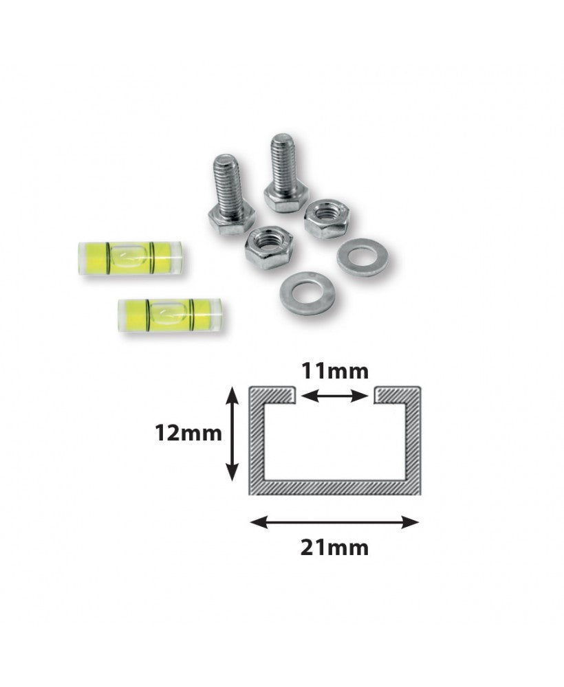 Trillingsdempende montagebalk 600mm